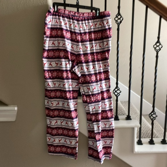 Lanz of Salzburg Sz L Women’s Reindeer Fair Isle Pajama PantS ONLY - Picture 2 of 13